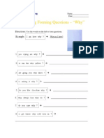 Beginning Forming Questions - Why