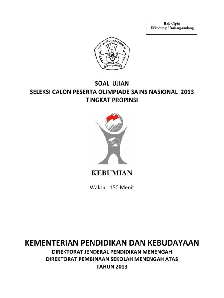 Jawab Soal Osp 2013 Kebumian