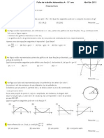 Ficha de Trabalho Matemática, 11º ano