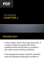 CHAPTER 7 - Work Measurement