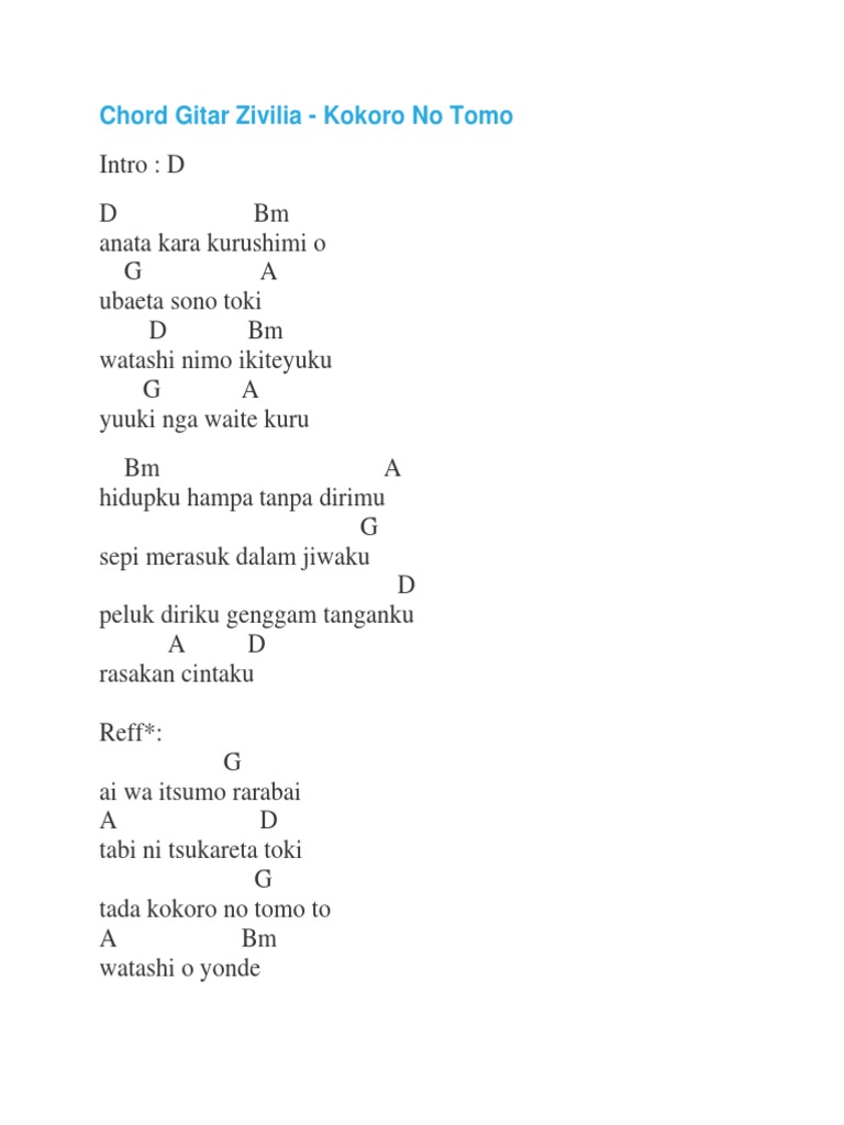 chord gitar aishiteru 2 Gitar aishiteru zivilia versi jeda - Viral Update