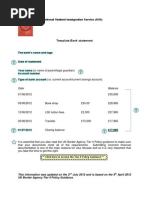 Template Bank Statement: The Bank's Name and Logo