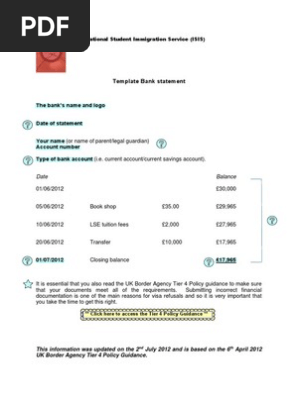 Bank Statement
