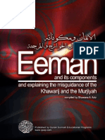 Eeman and its Components and explaining the misguidance of Khawarij and the Murjiah