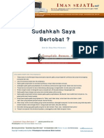 Sudahkah Saya Bertobat