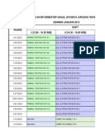 Jadwal UAS 2013