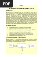 Unit I Introduction To 8085 Microprocessor