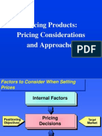 Pricing Consideration N Approaches