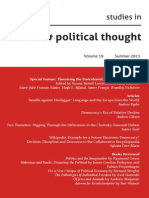Social & Political Thought: Studies in
