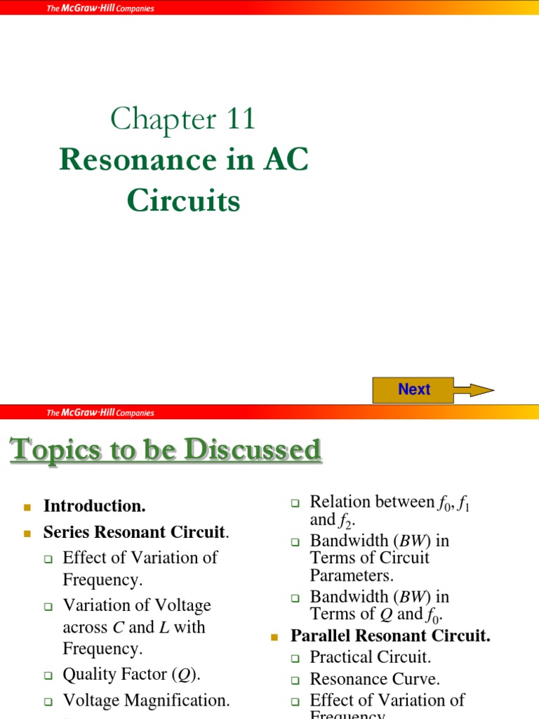 Resonance in AC Circuits Explained | PDF | Inductor | Force
