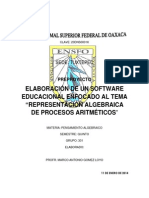 Preproyecto Pensamiento Algebraico