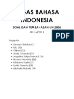 Tugas Bahasa Indonesia Soal dan Pembahasan UN 2006