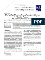 Modified Pole-Placement Controller Via Takagi-Sugeno Fuzzy Modelling Approach: Applied To A Load Frequency Stability Problem