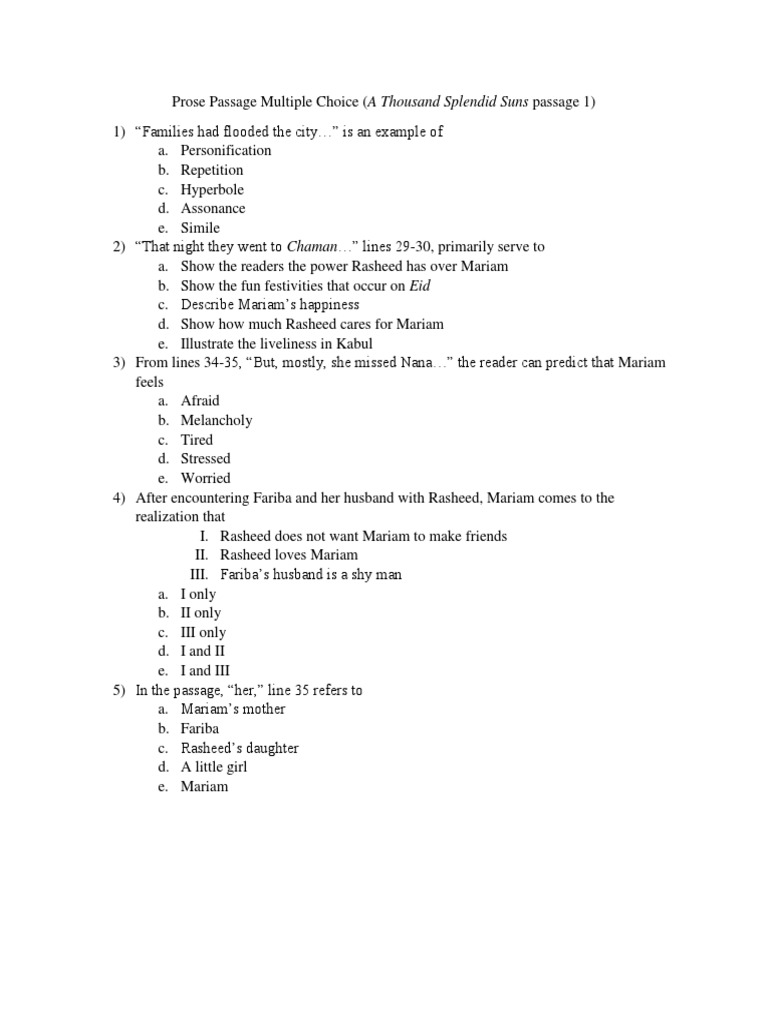 Multiple Choice Question Set 1 With Answers and Rationale | PDF