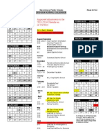 2013-2014 Updated School Calendar