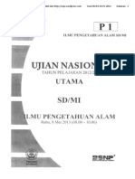 Soal Un Ipa SD p1 2013 - 2