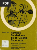 Gaston Gori. Familias Fundadoras de Esperanza.