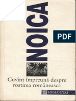 Constantin Noica-Cuvint Impreuna Despre Rostirea Romaneasca-Humanitas (1996)