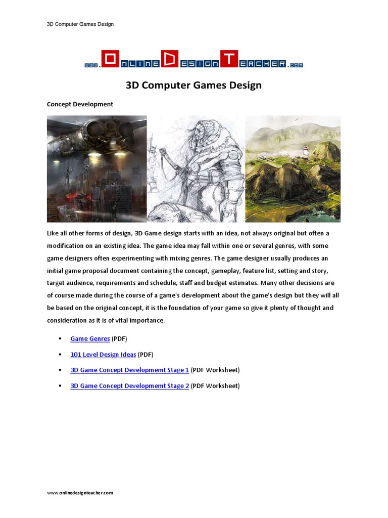 3D Games Design PDF E Books Game Design