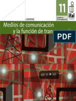 Medios de Comunicación y la función de transparencia