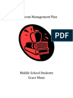 Classroom Management Plan