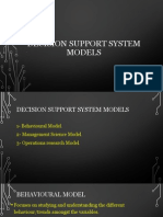 Decision Support System Models