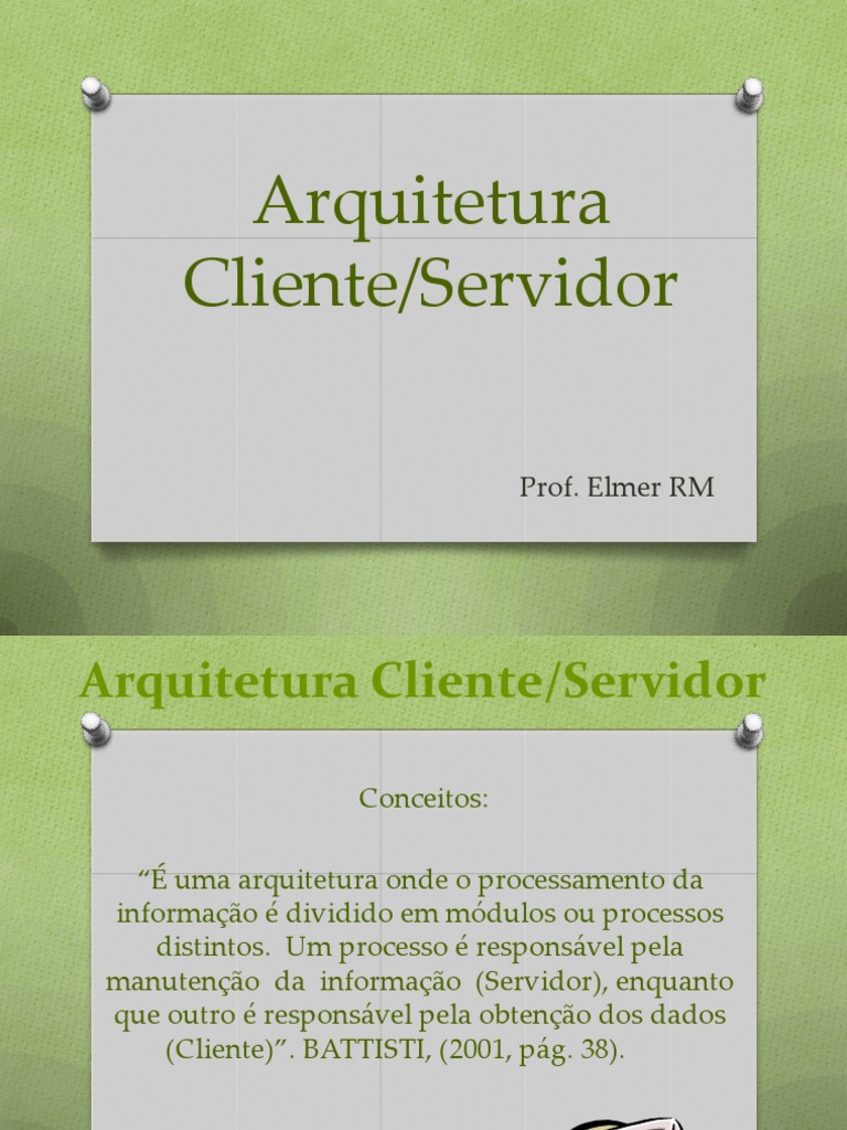 Rede Cliente Servidor | Download grátis PDF | Modelo cliente – Servidor ...