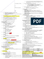 Crib Sheet - Final Exam