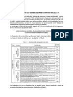 Clasificación de Los Materiales Por El Método de La S