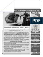 Prova Técnico Administrativo Polícia Federal - 2014