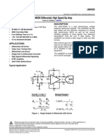 LMH6550 Differential, High Speed Op Amp: R R V V A