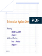 Information System Development: Reading