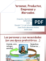 Empresar, Productos y Mercados