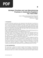 InTech-Strategic Priorities and Lean Manufacturing Practices in Automotive Suppliers Ten Years After