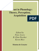 Contrast in Phonology Theory Perception Acquisition Phonology Amp Phonetics