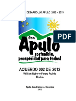 Plan de Desarrollo Apulo 2012 2015 1