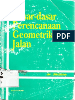 Download Dasar - Dasar Perencanaan Geometrik Jalan Silvia Sukirman by Jangki Nurdiansyah SN208805648 doc pdf