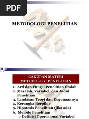 Modul Metodologi Penelitian Pdf