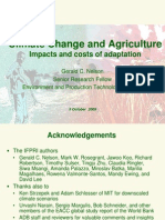 Presentation: Climate Change Impact On Agriculture and Costs of Adaptation