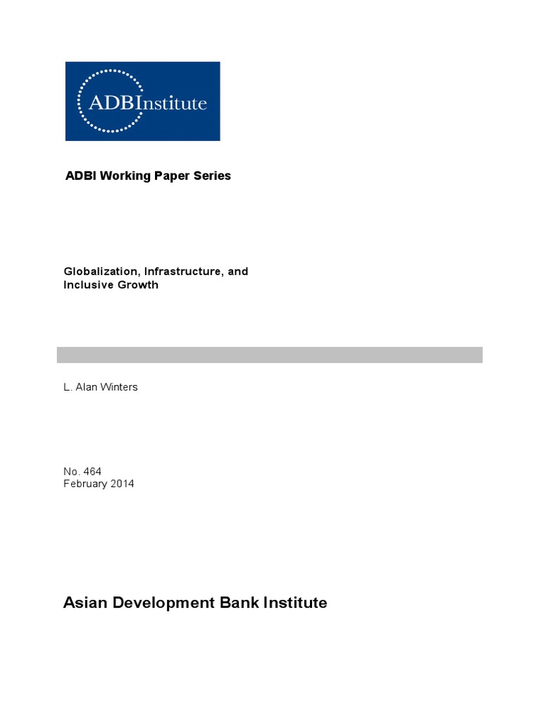 Globalization, Infrastructure, and Inclusive Growth | PDF | Economic ...