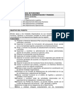 Manual de Funciones de Administracion y Finanzas