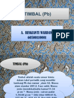 Ppt Bioanorganik Timbal (Pb)