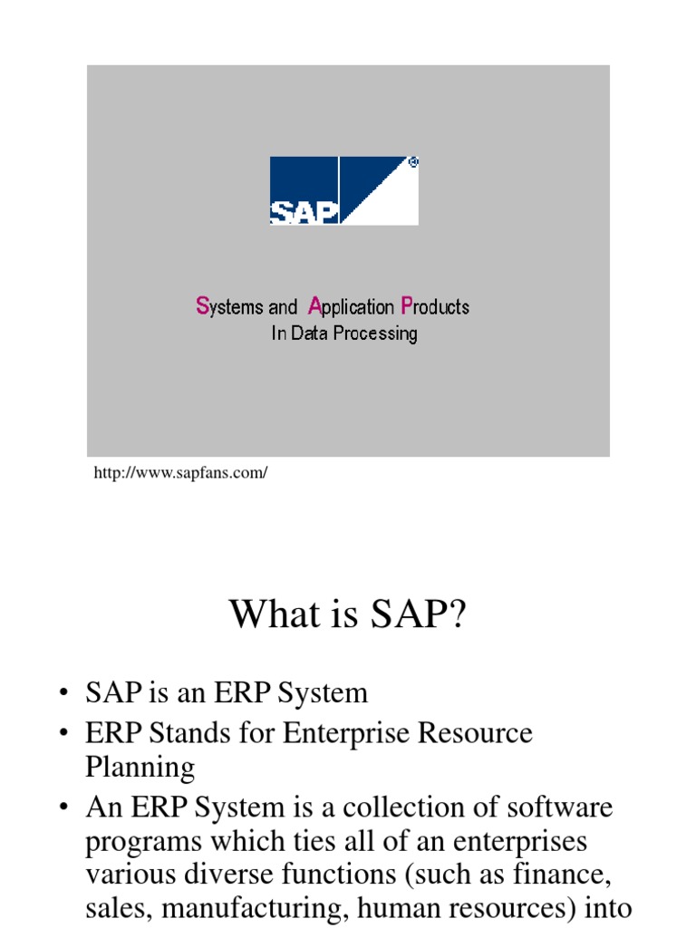 Introduction SAP | PDF