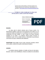 Relacion Entre El Clima Familiar y El Fracaso Escolar