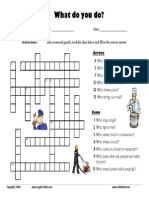 Jobs Crossword Puzzle