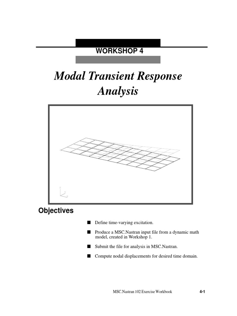 Modal Transient Response Analysis – SWDTRE