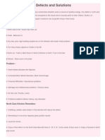 North East Corner Defects and Solutions: Defect