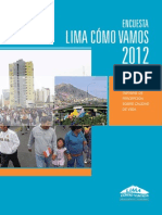 En Cuesta Lima Como Vamos 2012
