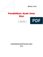 Cover Modul PLPG Paud 2013