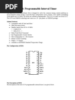 8254: Programmable Interval Timer: Salient Features
